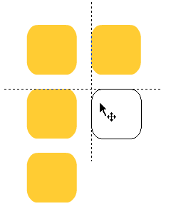 Figure 4. Snap alignment in action 