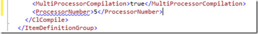 ProcessorNumber和MultiProcessorCompilation设置